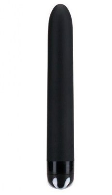 Чёрный водонепроницаемый вибратор - 17 см., производитель: Gopaldas