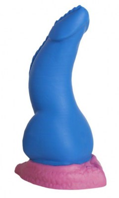 Синий фаллоимитатор  Дракон Эглан Small  - 21 см., производитель: Erasexa