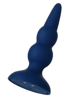 Синяя анальная вибровтулка O'Play Prime - 12 см.