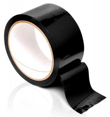 Черная самоклеющаяся лента для связывания pleasure tape - 10,6 м., производитель: Pipedream