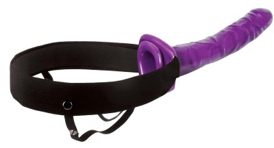 Мужской полый фиолетовый страпон 10  Purple Passion Hollow Strap-On - 24 см., производитель: Pipedream