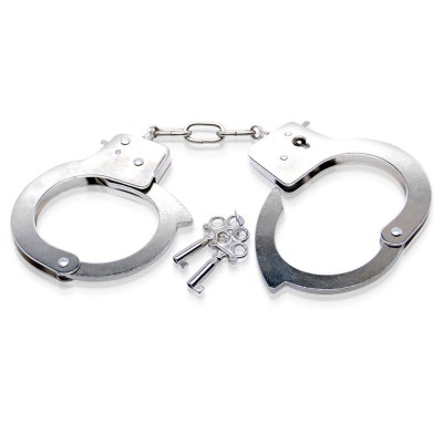 Металлические наручники Metal Handcuffs с ключиками, производитель: Pipedream