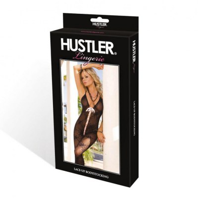 Облегающий комбинезон-чулок со шнуровкой, производитель: Hustler Lingerie