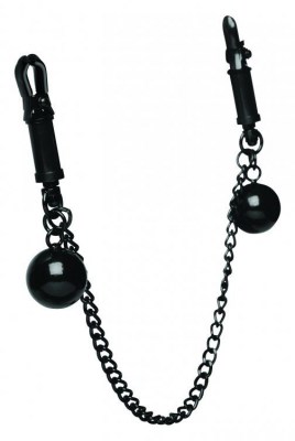 Зажимы для сосков с утяжелителями и цепочкой Clamps with Ball Weights and Chain