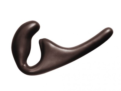 Черный безремневой страпон Seduction - 20,5 см.