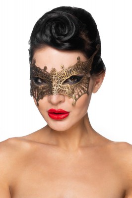 Золотистая карнавальная маска "Алькор"