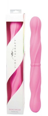 Изысканный двусторонний розовый стимулятор Vibe Therapy Discover - 33 см., производитель: Vibe Therapy