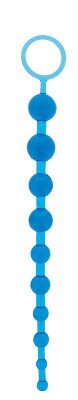Анальная цепочка с кольцом oriental jelly butt beads - 26,6 см., производитель: NMC