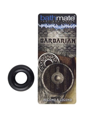 Чёрное эрекционное кольцо Barbarian, производитель: Bathmate