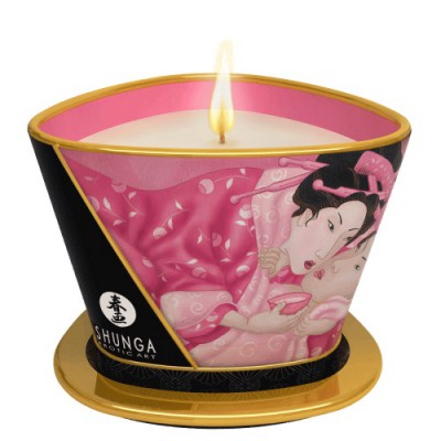 Массажная свеча Rose Petals с ароматом розы - 170 мл., производитель: Shunga