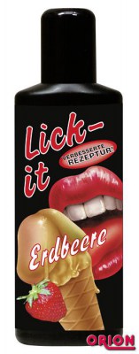 Съедобная смазка Lick It со вкусом земляники - 50 мл., производитель: Lubry GmbH