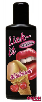 Съедобная смазка Lick It со вкусом вишни - 50 мл., производитель: Lubry GmbH