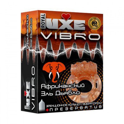 Эрекционное виброкольцо Luxe VIBRO  Африканский Эль Дьябло , производитель: Luxe