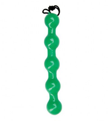Зелёная анальная цепочка Booty Lime - 24,5 см., производитель: Topco Sales