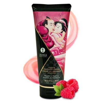 Массажный крем для тела с ароматом малины Raspberry feeling - 200 мл., производитель: Shunga