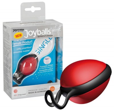 Красный вагинальный шарик со смещенным центром тяжести Joyballs Secret, производитель: Joy Division