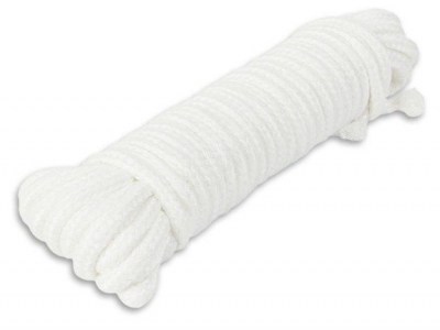 Белая веревка для связывания - 10 м., производитель: Пикантные штучки
