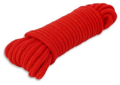 Красная веревка для связывания - 10 м., производитель: Пикантные штучки
