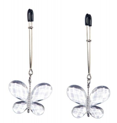 Зажимы для сосков с подвесками-бабочками Butterfly Clamps, производитель: Orion