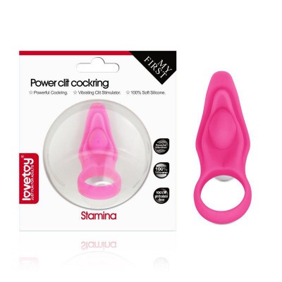 Розовое виброкольцо для пениса Power Stamina, производитель: Lovetoy