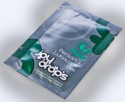 Пробник смазки на водной основе с ароматом мяты JoyDrops Mint - 5 мл., производитель: JoyDrops