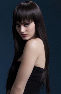 Каштановый парик с длинными прямыми волосами Jessica, производитель: Fever