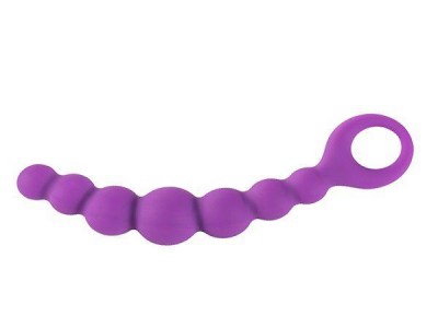 Фиолетовая анальная цепочка Bubble-Chain - 15 см., производитель: Adrien Lastic