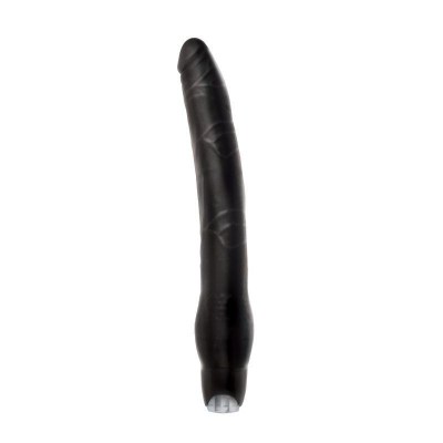 Длинный чёрный вибратор Monster Meat Long Vibe - 30,5 см., производитель: NS Novelties