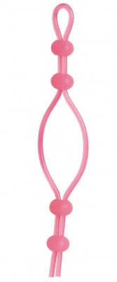 Розовое лассо с 4 утяжками, производитель: ToyFa