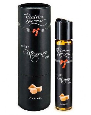 Массажное масло с ароматом карамели Huile de Massage Gourmande Caramel - 59 мл., производитель: Plaisir Secret