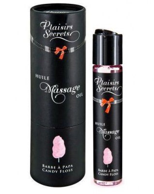Массажное масло с ароматом сладкой ваты Huile de Massage Gourmande Barbe à Papa - 59 мл., производитель: Plaisir Secret