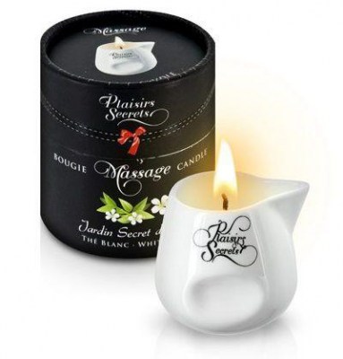 Массажная свеча с ароматом белого чая Jardin Secret D asie The Blanc - 80 мл., производитель: Plaisir Secret