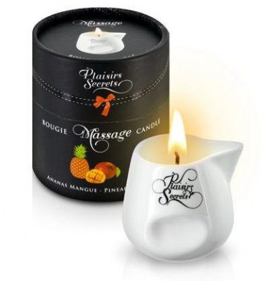 Массажная свеча с ароматом манго и ананаса Bougie de Massage Ananas Mangue - 80 мл., производитель: Plaisir Secret