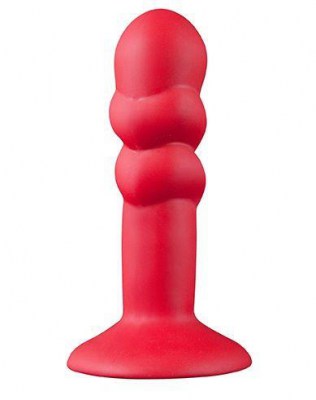 Красная анальная пробка SHOVE UP 5INCH SILICONE BUTT PLUG RED - 12,7 см., производитель: NMC