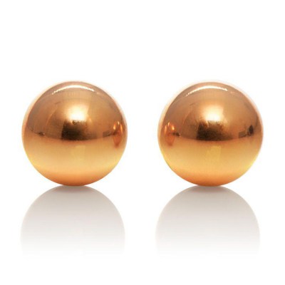 Золотистые вагинальные шарики Entice Weighted Kegel Balls, производитель: California Exotic Novelties