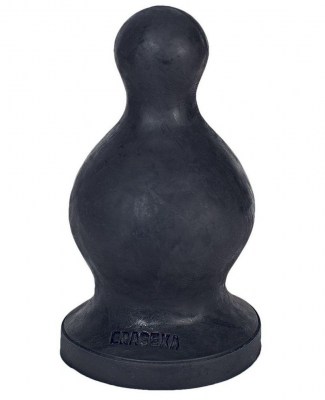Чёрная анальная втулка XXL для фистинга - 20,55 см., производитель: Erasexa