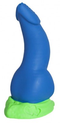 Синий фаллоимитатор  Дракон Эглан Mini  - 17 см., производитель: Erasexa