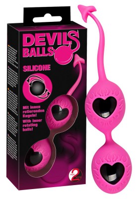 Вагинальные шарики devils balls black pink 5125240000