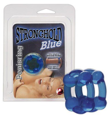 Двойное эрекционное кольцо stronghold blue