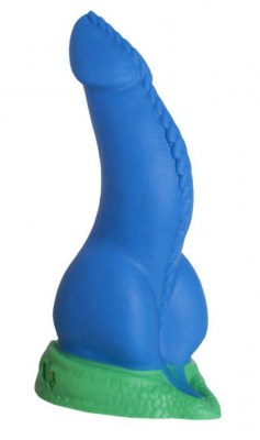 Синий фаллоимитатор  Дракон Эглан Medium  - 24 см., производитель: Erasexa