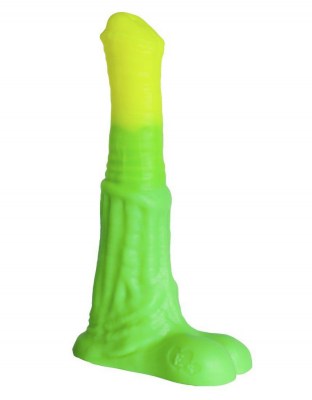 Зелёный фаллоимитатор  Пегас Large  - 26 см., производитель: Erasexa