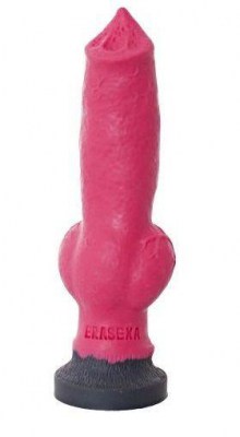 Розовый фаллоимитатор собаки  Акита  - 25 см., производитель: Erasexa