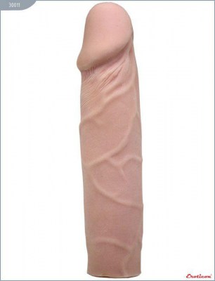 Телесный гнущийся фаллоимитатор из ультраскин - 16,5 см., производитель: Eroticon