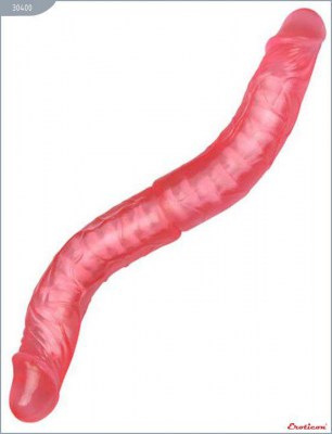 Розовый фаллоимитатор с хребтом - 36 см., производитель: Eroticon