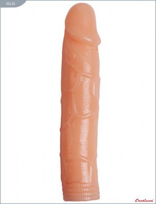 Гнущийся фаллоимитатор телесного цвета - 18 см., производитель: Eroticon