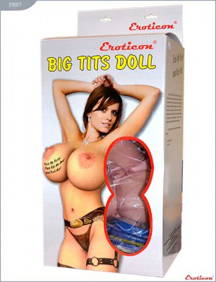Надувная секс-кукла «Брюнетка» с реалистичной вставкой и вибрацией, производитель: Eroticon