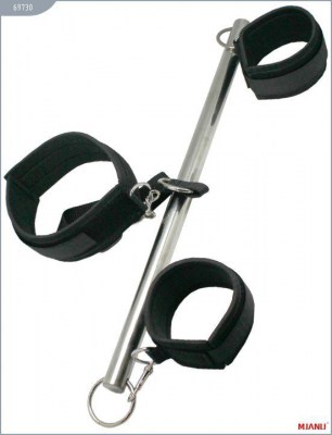 Металлическая распорка с неопреновыми наручниками и ошейником, производитель: X-Market Ltd