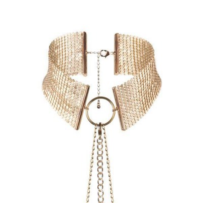 Золотистый ошейник с цепочками Desir Metallique Collar, производитель: Bijoux Indiscrets
