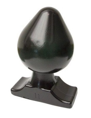 Чёрная анальная пробка All Black Gijs Butt Plug - 19 см., производитель: Mister B