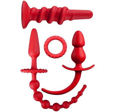 Набор для анальной стимуляции MENZSTUFF PLEASURE SET RED, производитель: Dream Toys